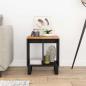 Preview: Beistelltisch 40x31x46 cm Massivholz Akazie & Holzwerkstoff