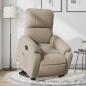 Preview: ARDEBO.de - Relaxsessel mit Aufstehhilfe Elektrisch Taupe Mikrofasergewebe