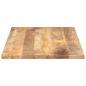 Preview: Tischplatte 100x70x2,5 cm Rechteckig Massivholz Mango
