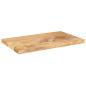 Preview: Tischplatte 60x40x3,8 cm Rechteckig Massivholz Mango