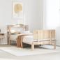 Preview: ARDEBO.de - Bettgestell mit Kopfteil ohne Matratze 90x190 cm