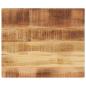 Preview: ARDEBO.de - Tischplatte 60x50x3,8 cm Rechteckig Raues Massivholz Mango