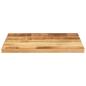 Preview: Tischplatte 60x50x3,8 cm Rechteckig Raues Massivholz Mango