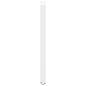 Preview: Bartischbeine U-Form 2 Stk. Weiß 50x(110-111) cm Stahl