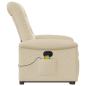 Preview: Massagesessel mit Aufstehhilfe Creme Stoff