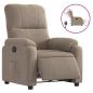Preview: Relaxsessel Elektrisch Taupe Mikrofasergewebe