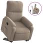 Preview: Relaxsessel mit Aufstehhilfe Taupe Mikrofasergewebe