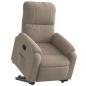 Preview: Relaxsessel mit Aufstehhilfe Taupe Mikrofasergewebe