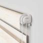 Preview: Doppelrollo Marmorbeige 145x230cm Stoffbreite 140,9 cm Polyester