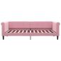 Preview: Tagesbett Rosa 90x200 cm Samt