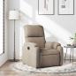 Preview: ARDEBO.de - Relaxsessel Taupe Mikrofasergewebe