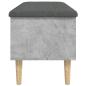 Preview: Sitzbank mit Stauraum Betongrau 102x42x46 cm Holzwerkstoff