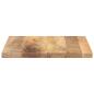 Preview: Tischplatte 60x60x2,5 cm Quadratisch Massivholz Mango