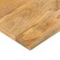 Preview: Tischplatte 60x60x2,5 cm Quadratisch Massivholz Mango