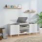 Preview: ARDEBO.de - Plattenschrank Weiß 121x38x48 cm Holzwerkstoff