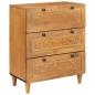 Preview: Sideboard 2 stk. 120 x 33,5 x 75 cm massives Mangoholz Braun