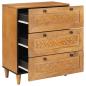 Preview: Sideboard 2 stk. 120 x 33,5 x 75 cm massives Mangoholz Braun
