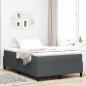 Preview: ARDEBO.de - Plattformbettgestell Dunkelgrau 120 x 200 cm Cordstoff