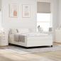 Preview: ARDEBO.de - Plattformbettgestell Creme 140 x 200 cm Cordstoff