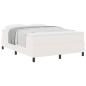 Preview: Boxspringbett Creme und Weiß 140 x 200 cm Cordstoff