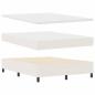Preview: Boxspringbett Creme und Weiß 140 x 200 cm Cordstoff