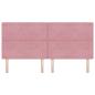 Preview: Kopfteil Rosa 200 cm Samt
