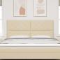 Preview: Kopfteil Creme 180 cm Stoff
