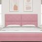 Preview: Kopfteil Rosa 180 cm Samt