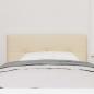 Preview: LED Kopfteil mit LED-Lichtleisten Creme 100 cm Stoff