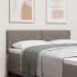 Preview: ARDEBO.de - LED Kopfteil Taupe Stoff