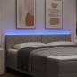 Preview: LED Kopfteil Taupe Stoff