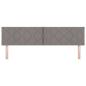 Preview: LED Kopfteil Taupe Stoff