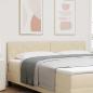 Preview: ARDEBO.de - LED Kopfteil Creme 180 cm Stoff