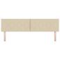Preview: LED Kopfteil Creme 180 cm Stoff
