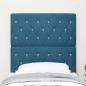 Preview: LED Kopfteil mit LED-Lichtleisten Dunkelblau 80 cm Samt