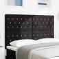 Preview: ARDEBO.de - LED Kopfteil mit LED-Lichtleisten Schwarz 144 cm Samt
