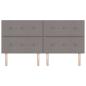 Preview: LED Kopfteil Taupe Stoff