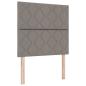 Preview: LED Kopfteil Taupe Stoff