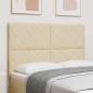 Preview: ARDEBO.de - LED Kopfteil Creme 160 cm Stoff