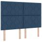 Preview: LED Kopfteil Blau 160 cm Stoff