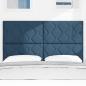 Preview: LED Kopfteil Blau 160 cm Stoff