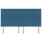 Preview: LED Kopfteil Dunkelblau 180 cm Samt