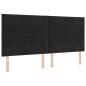 Preview: LED Kopfteil Schwarz 200 cm Samt