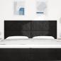 Preview: LED Kopfteil Schwarz 200 cm Samt