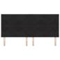 Preview: LED Kopfteil Schwarz 200 cm Samt