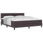 Preview: Boxspringbett mit Kissen Dunkelbraun 180 x 200 cm Stoff