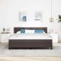 Preview: Boxspringbett mit Kissen Dunkelbraun 180 x 200 cm Stoff