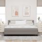 Preview: Boxspringbett mit Kopfteil Taupe 180 x 200 cm Stoff
