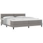 Preview: Boxspringbett mit Kopfteil Taupe 200 x 200 cm Stoff