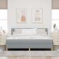 Preview: Boxspringbett mit Kissen Hellgrau 180 x 200 cm Stoff